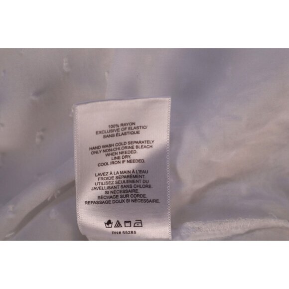 Expr White Peasant-Style Long-Sleeve Blouse Ruffle Neck size XS - Picture 6 of 9